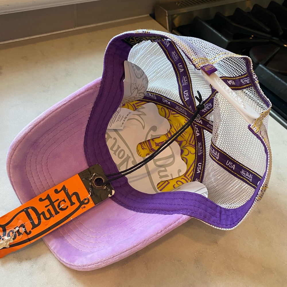 Von Dutch Purple and Yellow Cap - Picture 4 of 4